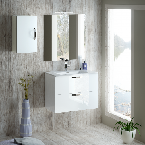 01 NEOOS 2 CAJONES BLANCO BRILLO 01 NEOOS 2 CAJONES BLANCO BRILLO